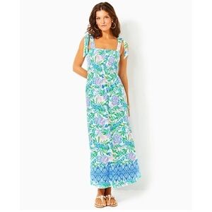 Lilly Pulitzer Kailua Smocked Maxi S NWT